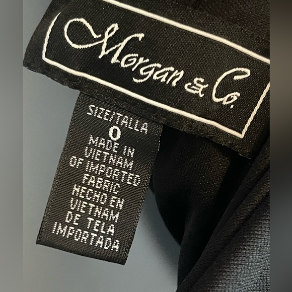 🖤Morgan & Co Drape Front Gown Women’s/Juniors Size 0🖤 - Picture 4 of 12